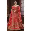 Red Color Pure Soft Silk Bridel Wear Designer Lehenga Choli