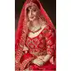 Red Color Pure Soft Silk Bridel Wear Designer Lehenga Choli