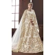 White Color Pure Soft Silk Bridel Wear Designer Lehenga Choli - 416950844