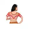 Reddish Color Silk Color Designer Plus Size Readymade Blouse