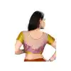 Mehandi Green Color Silk Color Designer Plus Size Readymade Blouse