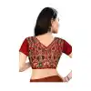 Maroon Color Silk Color Designer Plus Size Readymade Blouse