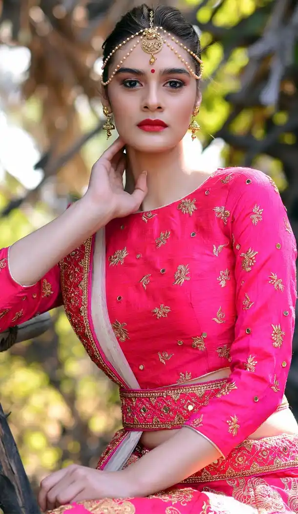Charming Pink Color Silk Designer Heavy Wedding Wear Lehenga Choli - 420051156