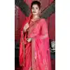 Deep Pink Color Silk Designer Heavy Wedding Wear Lehenga Choli