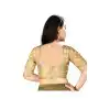 Chiku Color Silk 3/4 Sleeve Party Wear Readymade Blouse