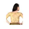Fancy Chiku Color Silk 3/4 Sleeve Party Wear Readymade Blouse