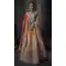 Golden Orange Color Banarasi Silk Bridel Wedding Chaniya Choli - 420851243