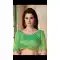 Green Color Two Ton Silk Party Wear Round Neck Readymade Blouse - 3543107