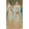 Creamy Sky Satin Silk Traditional Designer Lehenga Choli - 422551446