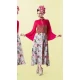 Gorgeous Red Color Georgette Designer Wear Long Readymade Kurtis - 423051539