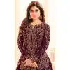 Shilpa Shetty Kundra Purple Color Mulberry Silk Designer Gown