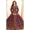 Shilpa Shetty Kundra Purple Color Mulberry Silk Designer Gown