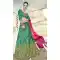 Green Color Silk Embroidery Party Wear Lehenga Choli - 425851942