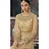 Beige Color Butterfly Net Designer Pakistani Anarkali Salwar Kameez