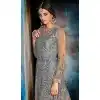 Grey Color Butterfly Net Designer Pakistani Anarkali Salwar Kameez