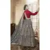 Grey Color Net Heavy Embroidery Designer Lehenga Choli