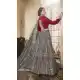 Grey Color Net Heavy Embroidery Designer Lehenga Choli - 431152697