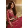 Maroon Color Faux Georgette Pakistani Style Anarkali Salwar Kameez
