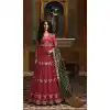 Maroon Color Faux Georgette Pakistani Style Anarkali Salwar Kameez