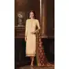 Cream Color Satin Georgette Indian Party Wear Churidar Kameez