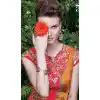 Rose Pink Color Net Satin Designer Wear Gown Dress