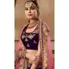 Purple Color Velvet Indian Traditional Designer Wear Lehenga Choli