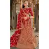 Red Color Silk Heavy Bridal Wedding Wear Lehenga Choli