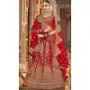 Exotic Red Color Silk Heavy Bridal Wedding Wear Lehenga Choli