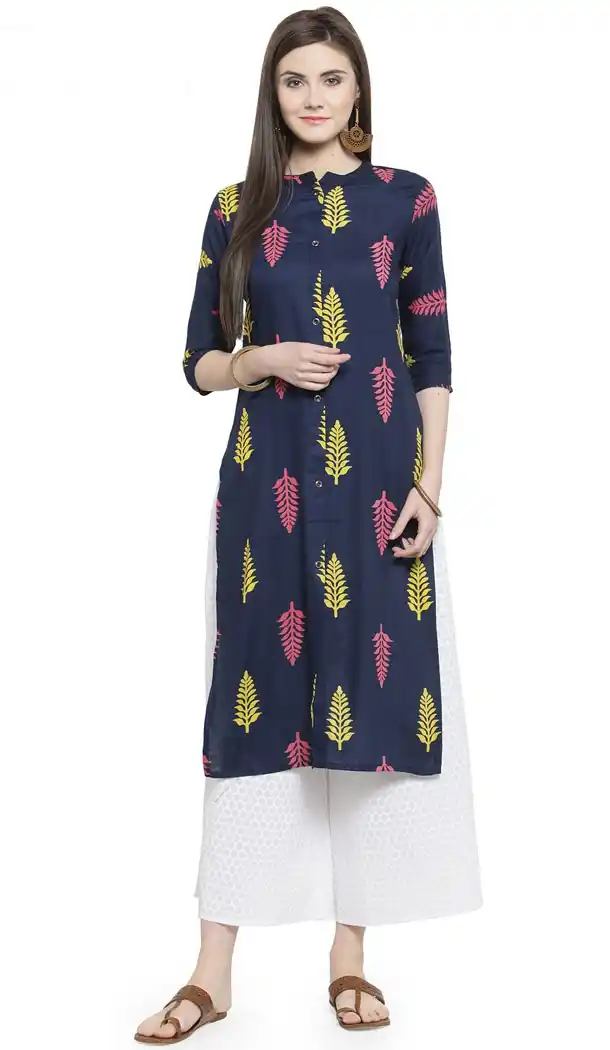 Fenta Color Rayon Casual Wear Readymade Printed Kurti - 444254324