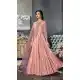 Exquisite Peach Color Tussar Silk Designer Abaya Style Gown Dress - 445254527
