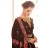 Brown Color Real Georgette Long Abaya Anarkali Salwar Kameez