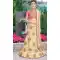Cream Color Organza Party Wear Girl Lehenga Choli - 448654843