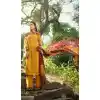 Yellow Color Fox Georgette Fancy Eid Wear Salwar Kameez