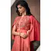 Red Color Triva Satin Silk Eid Festive Wear Readymade Gown