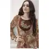 Brown Color Heavy Rayon Party Wear Readymade Gown