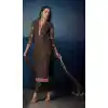 Coffee Color Premium Georgette Eid Wear Salwar Kameez