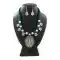 Creative Oxidized German Silver Thread Neck Less Set With Earring - 454155717