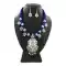 Amazing Oxidized German Silver Thread Neck Less Set With Earring - 454155718