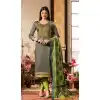 Grey Color Pure Jam Silk Cotton Casual Wear Churidar Kameez