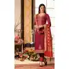 Ruby Color Pure Jam Silk Cotton Casual Wear Churidar Kameez