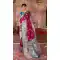 Dark Magenta Color Jacquard Crystal Chaap Contrast Pallu Saree - 462857027