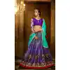 Purple Color Banglori Silk Fancy Party Wear Lehenga Choli