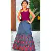 Deep Pink Color Silk Party Wear Readymade Kid Girl Lehenga Choli