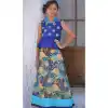 Blue Color Silk Party Wear Readymade Kid Girl Lehenga Choli