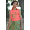 Light Pink Color Silk Party Wear Readymade Kid Girl Lehenga Choli