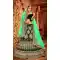 Forest Green Color Satin Silk Designer Wear Plus Size Lehenga Choli - 464157198