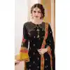 Black Color Foux Georgette Eid Special Sharara Salwar Suit