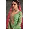 Light Green Color Georgette Pakitani Palazzo Salwar Suit