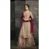 Beige Color Georgette Pakitani Palazzo Salwar Suit