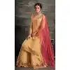 Yellow Color Georgette Pakitani Palazzo Salwar Suit